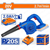 Wadfow by Winland P20S/20V Lithium-Ion Cordless Blower With & Without Battery & Charger Heavy Duty